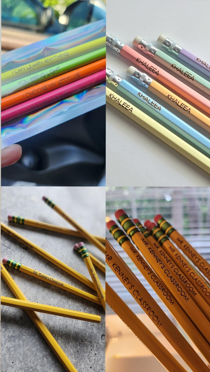 Engraved #2 Pencils